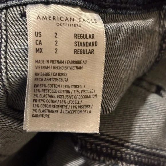 AE Dreamy Drape Stretch Super High-Waisted Baggy Wide-Leg Jean - Picture 9 of 15